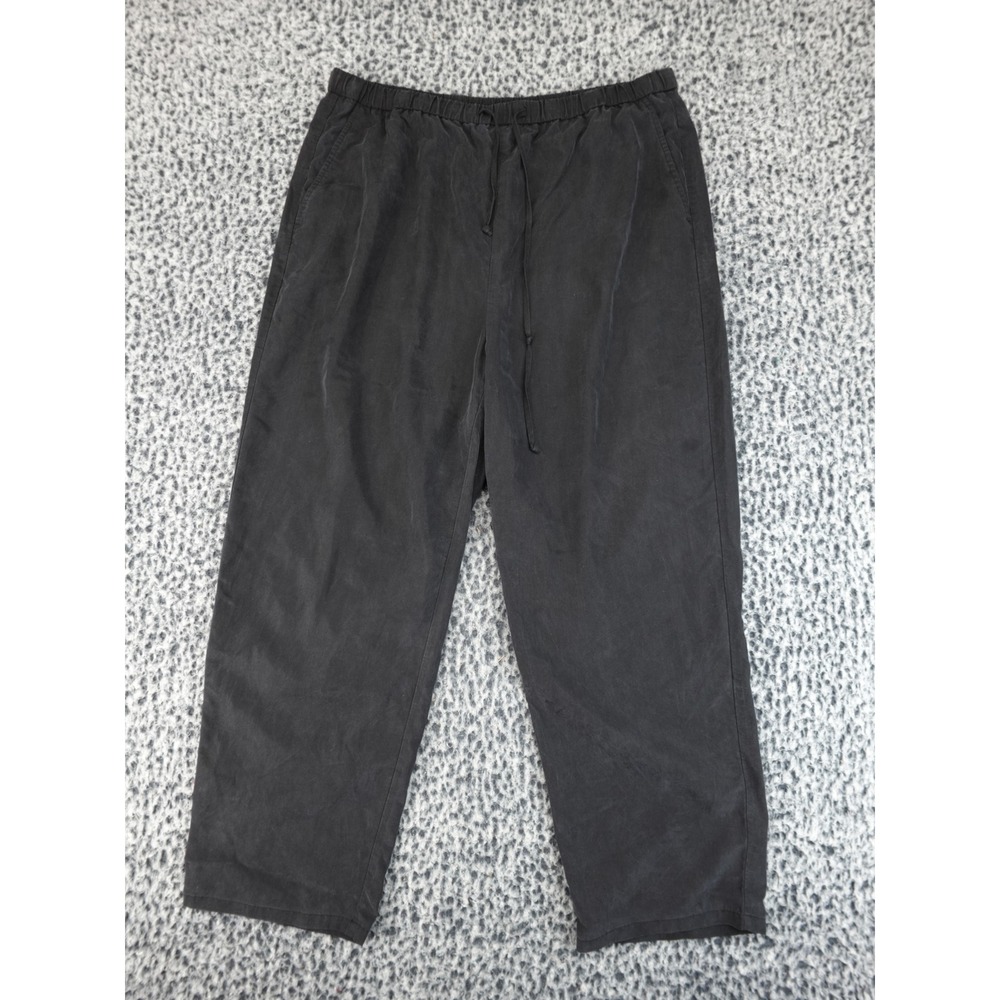Eileen Fisher Black Drawstring Relaxed Pants
